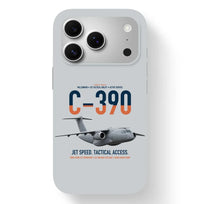 Thumbnail for C-390 Millennium design on light gray magsafe iphone case, for iPhone 17 Pro