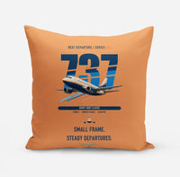 Thumbnail for Boeing 737-500 Classic design on orange pillow
