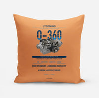 Thumbnail for O-360 design on orange pillow