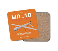 Thumbnail for MQ-1B Predator design on orange 1 piece coaster