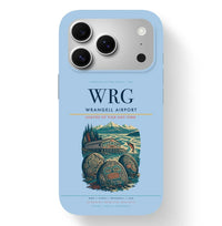 Thumbnail for Wrangell Airport (WRG) design on light blue iPhone 17 Pro MagSafe case