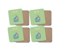 Thumbnail for Baghdad International Airport BGW Coaster 4-Pieces-Set - Light Green