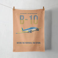 Thumbnail for Martin B-10 design on orange towel