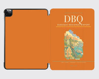 Thumbnail for Dubuque Regional Airport (DBQ) design on orange ipad tablet case
