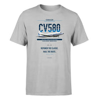 Thumbnail for Convair 580 design on light gray single side