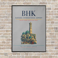 Thumbnail for Bukhara International Airport BHK - Canvas Framed - Light Gray