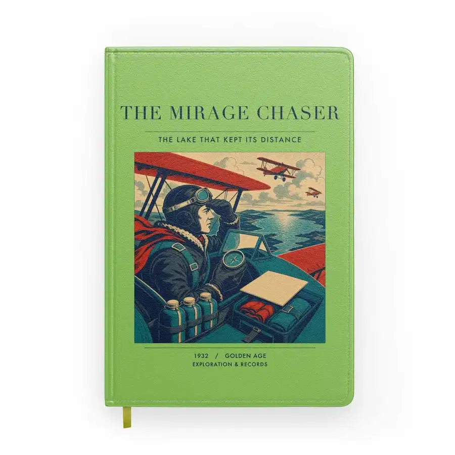 VINTAGE G4337 - The Mirage Chaser - Designed Notebooks design on lightgreen