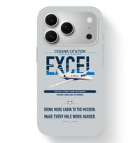 Thumbnail for Cessna Citation Excel design on light gray magsafe iphone case, for iPhone 17 Pro