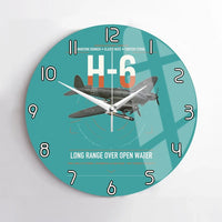 Thumbnail for Heinkel He 111H-6 design on turquoise no frame wall clock