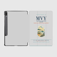 Thumbnail for Martha's Vineyard Airport (MVY) design on light gray samsung tablet tablet case