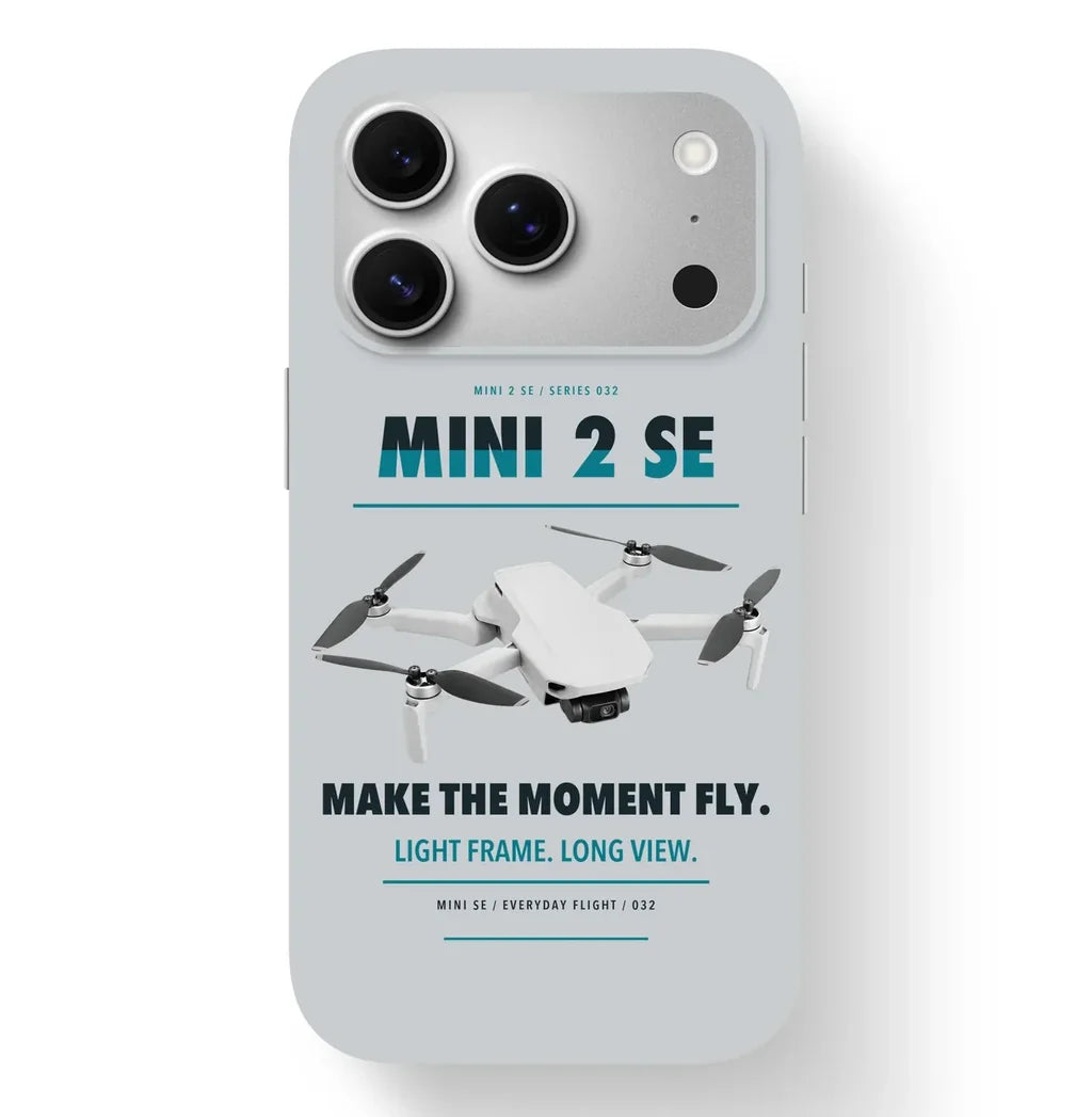 DJI Mini 2 SE Case design on light gray iphone case