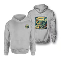 Thumbnail for VINTAGE G4194 - The Fire Watch Flight - Double-Side Hoodie design on lightgray double side