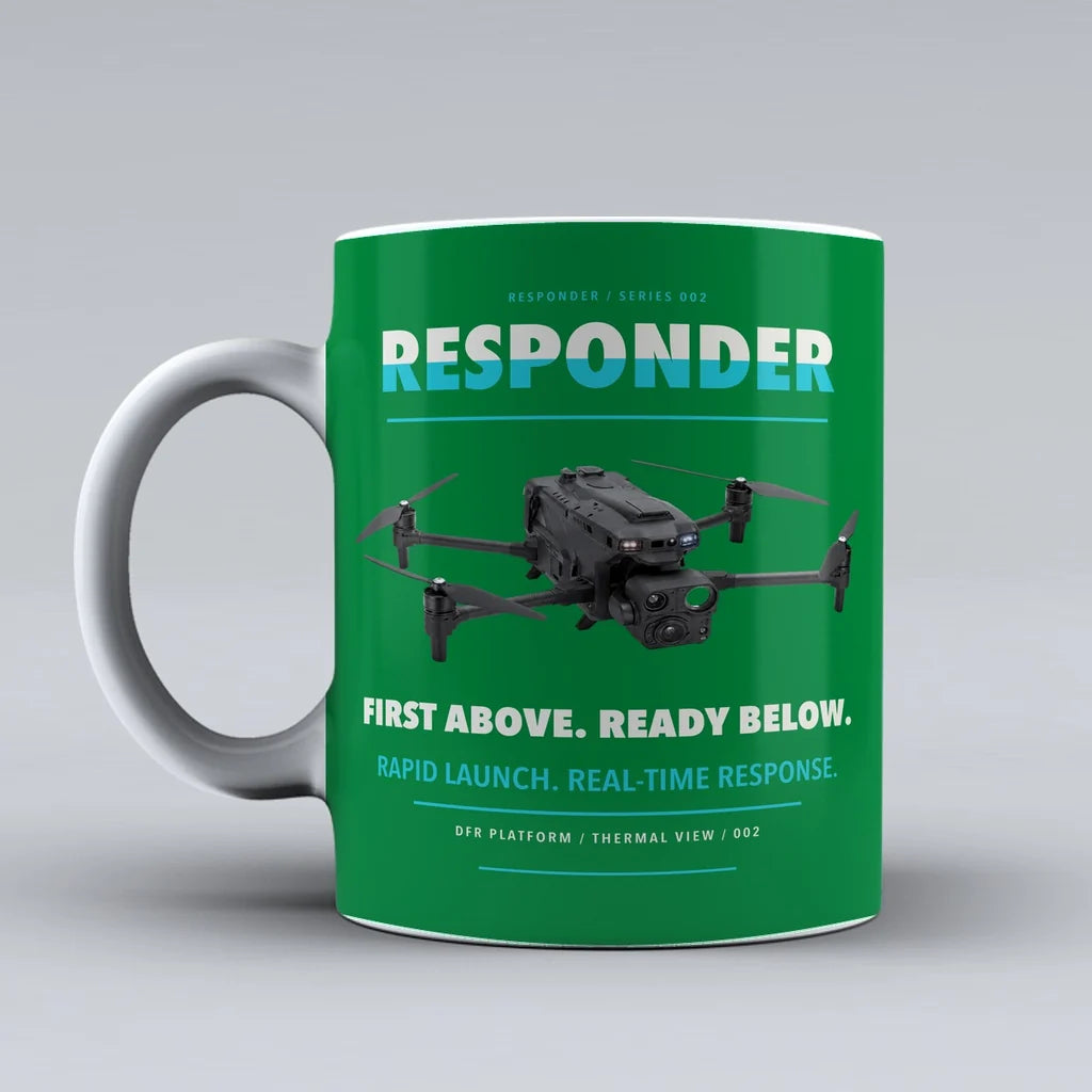 Responder Mug design on green brinc