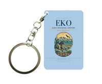 Thumbnail for Elko Regional Airport (EKO) design on light blue key chain