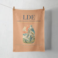 Thumbnail for Tarbes–Lourdes–Pyrénées Airport (LDE) design on orange towel