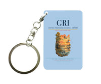Thumbnail for Central Nebraska Regional Airport (GRI) design on light blue key chain