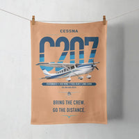 Thumbnail for Cessna T207A Stationair 8 design on orange towel