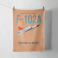 Thumbnail for F-102A Delta Dagger design on orange towel