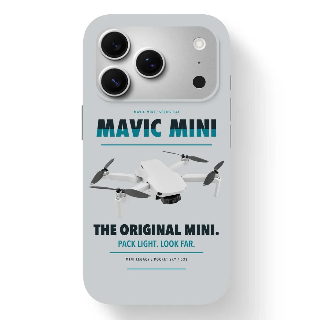 DJI Mavic Mini Case design on light gray iphone case