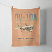 Thumbnail for OV-10A Bronco design on orange towel