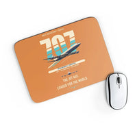 Thumbnail for Boeing 707-320C design on orange rectangle mouse pad