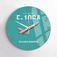 Thumbnail for F-106A Delta Dart design on turquoise no frame wall clock