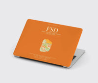Thumbnail for Sioux Falls Regional Airport Joe Foss Field (FSD) design on orange MacBook case