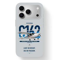 Thumbnail for Cessna 162 Skycatcher design on light gray magsafe iphone case, for iPhone 17 Pro
