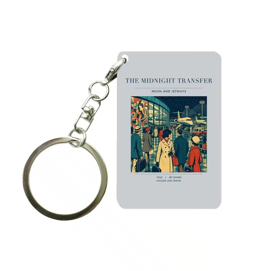 VINTAGE G4117 - The Midnight Transfer - Designed Key Chain design on lightgray
