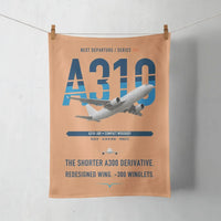 Thumbnail for Airbus A310-300 design on orange towel