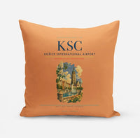 Thumbnail for Košice International Airport (KSC) design on orange pillow