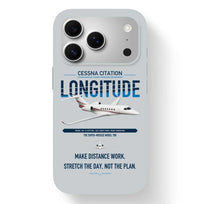 Thumbnail for Cessna Citation Longitude design on light gray magsafe iphone case, for iPhone 17 Pro