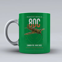 Thumbnail for IAR 80C design on green ceramic mug, double-side print