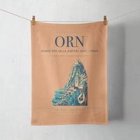 Thumbnail for Ahmed Ben Bella Airport (ORN) design on orange towel