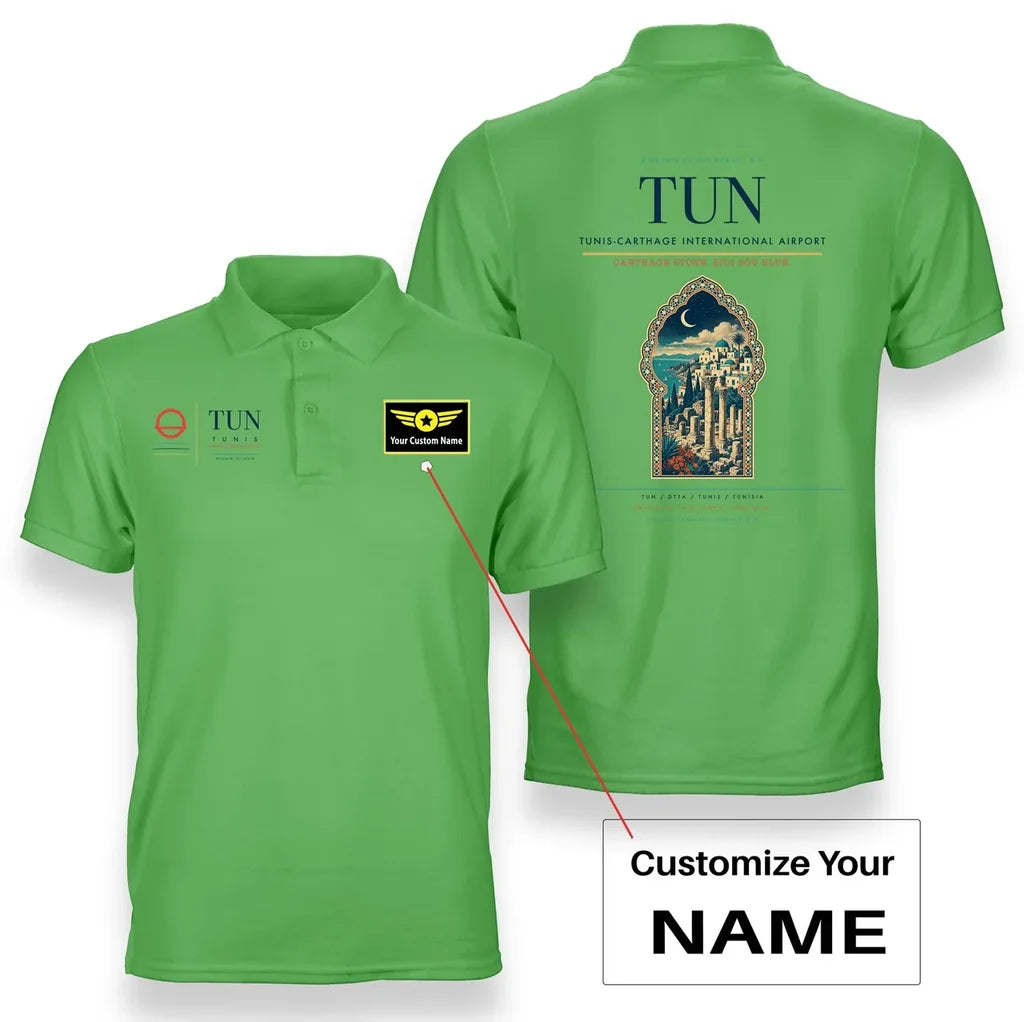 Tunis-Carthage International Airport TUN Light Green+Name