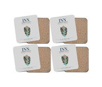 Thumbnail for Innsbruck Airport (INN) design on light gray 4 pieces set coaster