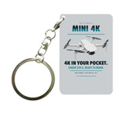 Thumbnail for DJI Mini 4K Key Chain design on light gray key chain