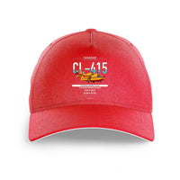 Thumbnail for Canadair CL-415 design on red printed hat