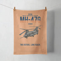 Thumbnail for Boeing MH-47G Chinook design on orange towel