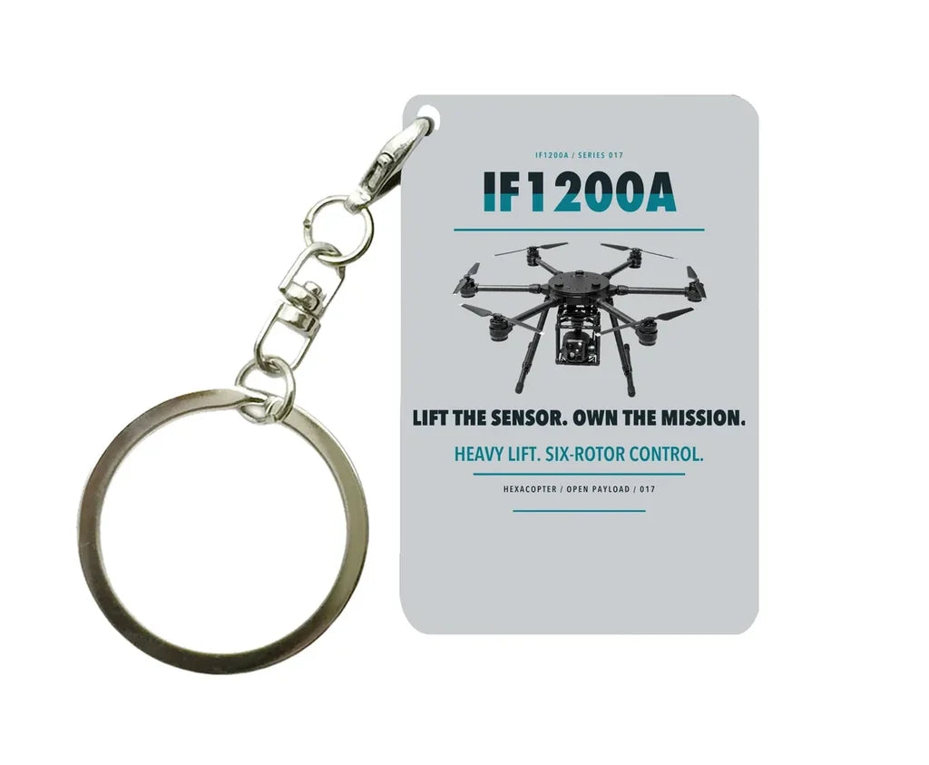 Inspired Flight IF1200A Key Chain design on light gray key chain