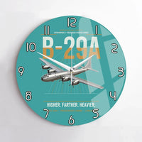 Thumbnail for B-29A Superfortress design on turquoise no frame wall clock