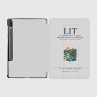 Thumbnail for Bill and Hillary Clinton National Airport (LIT) design on light gray samsung tablet tablet case