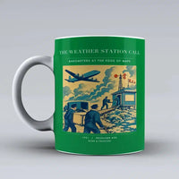 Thumbnail for VINTAGE G4288 - The Weather Station Call - Ceramic Mug design on green