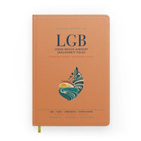 Thumbnail for Long Beach Airport (Daugherty Field) (LGB) design on orange notebook