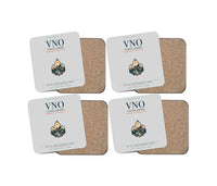 Thumbnail for Vilnius Airport (VNO) design on light gray 4 pieces set coaster