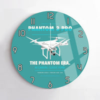 Thumbnail for DJI Phantom 3 Professional design on turquoise no frame wall clock