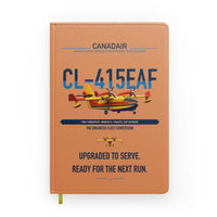 Thumbnail for Canadair CL-415EAF design on orange notebook