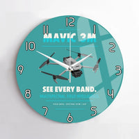 Thumbnail for DJI Mavic 3 Multispectral design on turquoise no frame wall clock