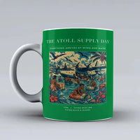 Thumbnail for VINTAGE G4189 - The Atoll Supply Day - Ceramic Mug design on green