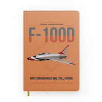 Thumbnail for F-100D Super Sabre design on orange notebook